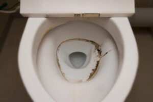 汚れたトイレの便器